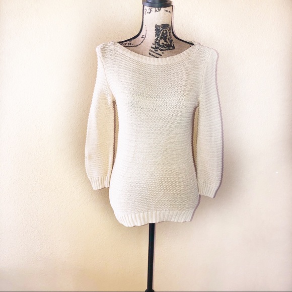 Lauren Ralph Lauren Sweaters - Lauren Ralph Lauren Cotton Knit Cream Sweater